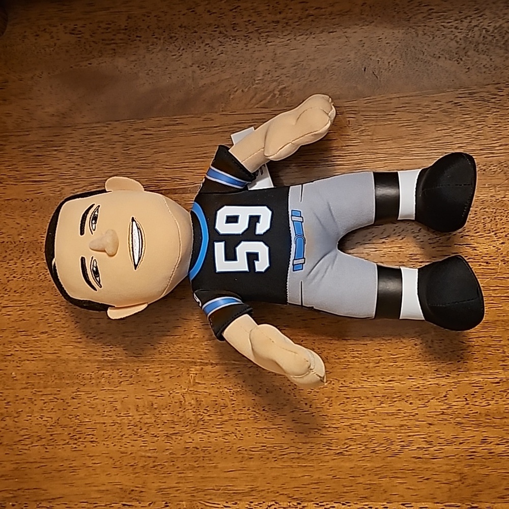 2016 Bleacher Creatures NFL Carolina Panthers Luke Kuechly #59 Plush Doll 10"
